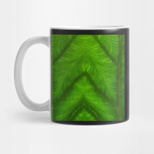 Banana leaf kaleidoscopic patterns. TWO Mug